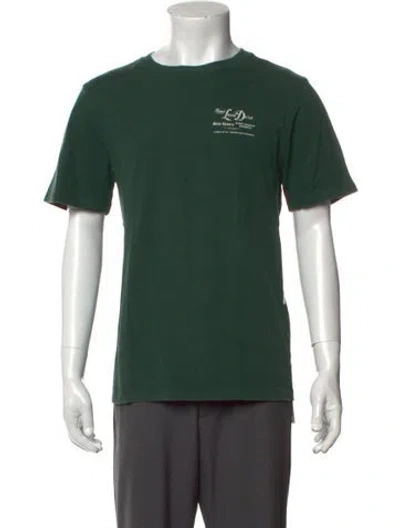 Pre-owned Aimé Leon Dore Graphic Print Crew Neck T-shirt In Green