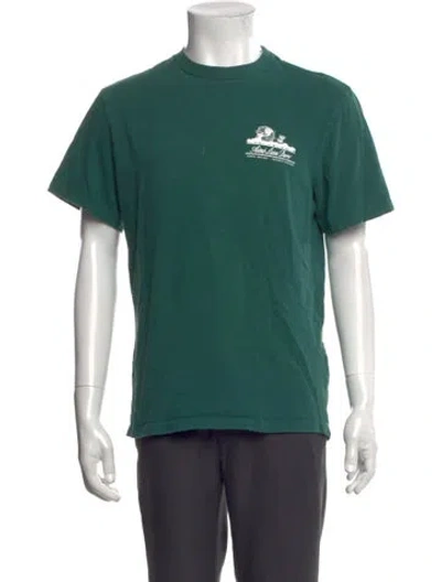 Pre-owned Aimé Leon Dore Graphic Print Crew Neck T-shirt In Green