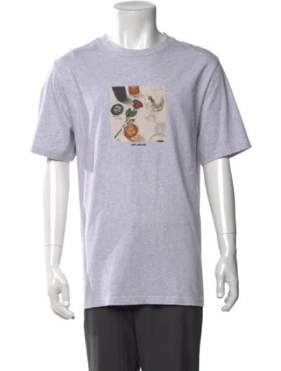 Pre-owned Aimé Leon Dore Graphic Print Crew Neck T-shirt In Grey