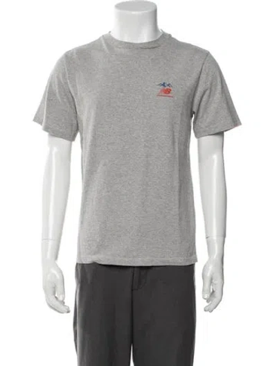 Pre-owned Aimé Leon Dore Graphic Print Crew Neck T-shirt In Grey