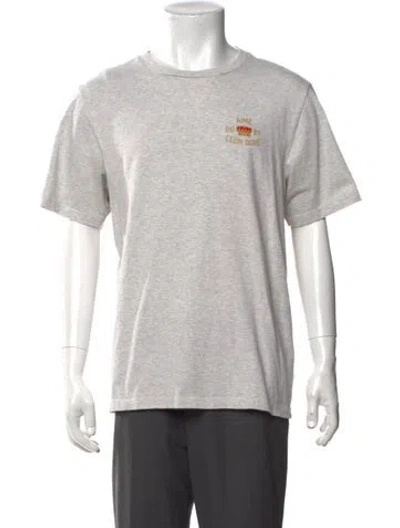 Pre-owned Aimé Leon Dore Graphic Print Crew Neck T-shirt In Grey