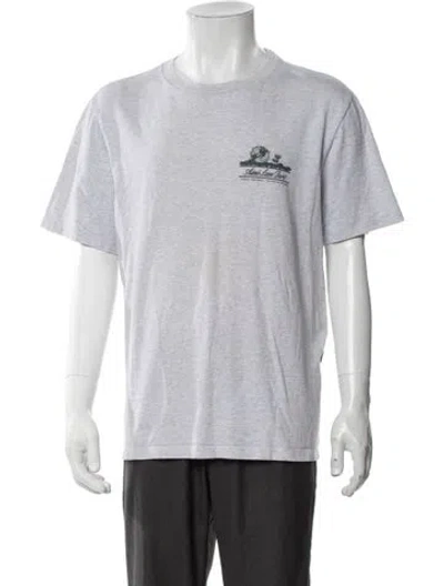 Pre-owned Aimé Leon Dore Graphic Print Crew Neck T-shirt In Grey