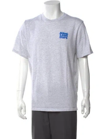Pre-owned Aimé Leon Dore Graphic Print Crew Neck T-shirt In Grey