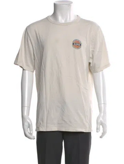Pre-owned Aimé Leon Dore Graphic Print Crew Neck T-shirt In Neutral