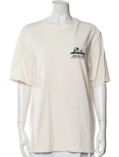 Pre-owned Aimé Leon Dore Graphic Print Crew Neck T-shirt In Neutral