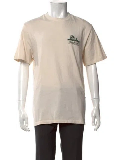 Pre-owned Aimé Leon Dore Graphic Print Crew Neck T-shirt In Neutrals