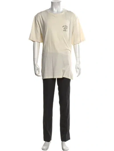 Pre-owned Aimé Leon Dore Graphic Print Crew Neck T-shirt In Neutrals