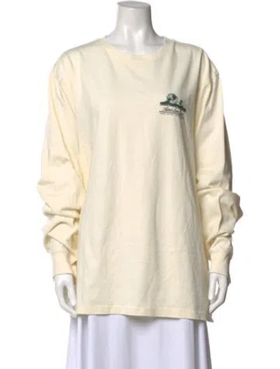 Pre-owned Aimé Leon Dore Graphic Print Crew Neck T-shirt In Neutrals