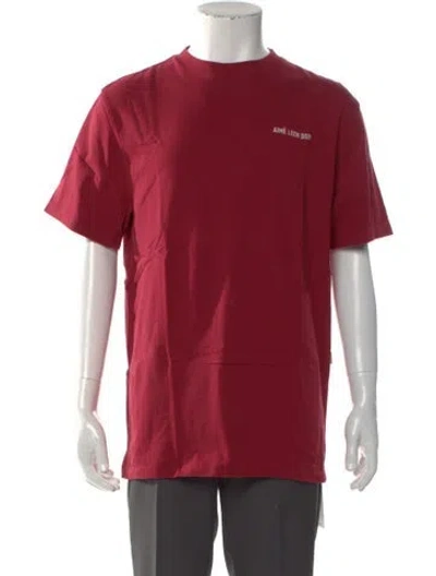 Pre-owned Aimé Leon Dore Graphic Print Crew Neck T-shirt In Red