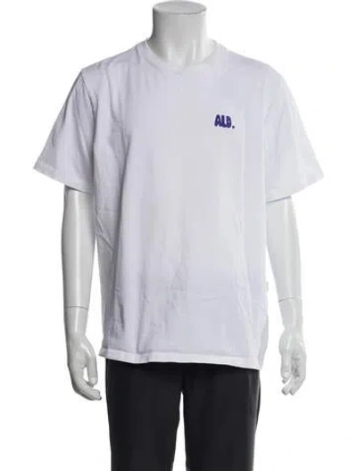 Pre-owned Aimé Leon Dore Graphic Print Crew Neck T-shirt In White