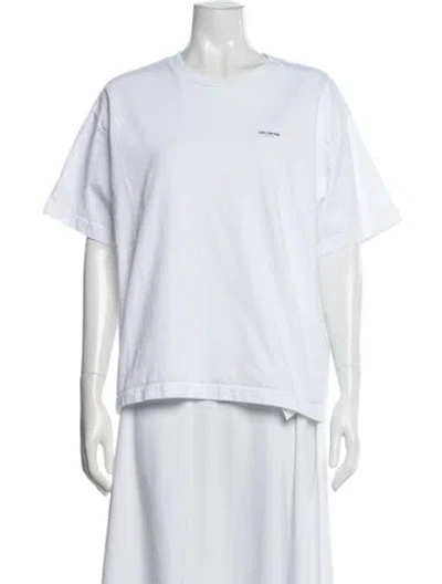Pre-owned Aimé Leon Dore Graphic Print Crew Neck T-shirt In White