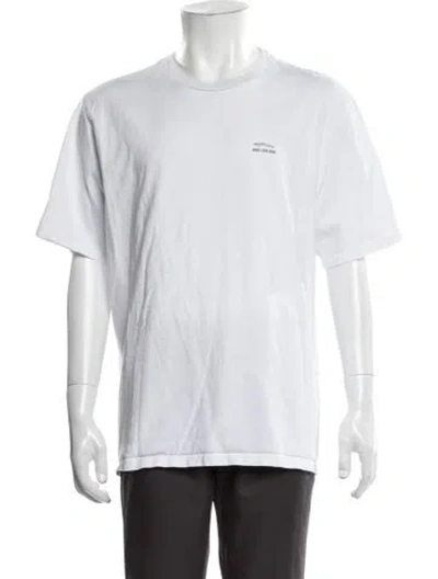 Pre-owned Aimé Leon Dore Graphic Print Crew Neck T-shirt In White