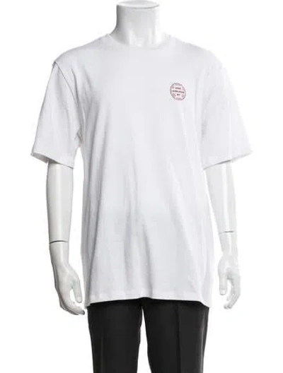 Pre-owned Aimé Leon Dore Graphic Print Crew Neck T-shirt In White