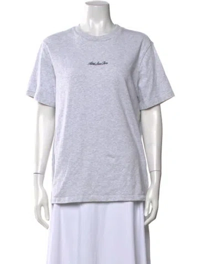 Pre-owned Aimé Leon Dore Graphic Print Crew Neck T-shirt In White