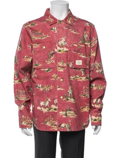Pre-owned Aimé Leon Dore Graphic Print Jacket In Pink