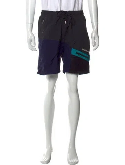 Pre-owned Aimé Leon Dore Graphic Print Jogger Shorts In Black