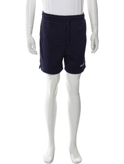 Pre-owned Aimé Leon Dore Graphic Print Jogger Shorts In Blue