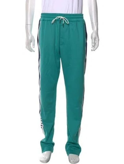 Pre-owned Aimé Leon Dore Graphic Print Joggers In Green