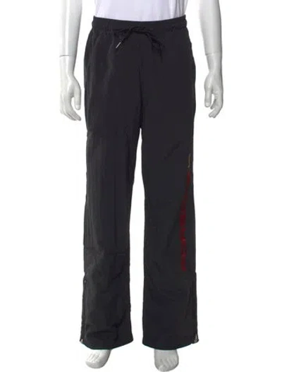 Pre-owned Aimé Leon Dore Graphic Print Pants In Black