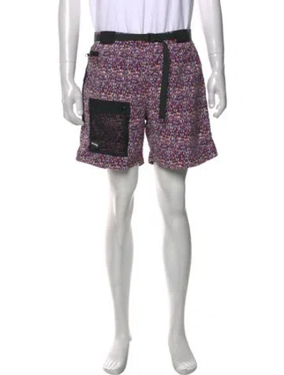 Pre-owned Aimé Leon Dore Graphic Print Shorts In Blue