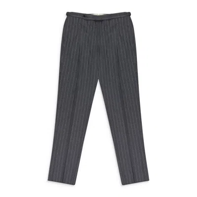 AIMÉ LEON DORE GRAY SINGLE PLEAT TROUSERS