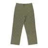 Aimé Leon Dore Dark Gray Garment Dyed Straight Fit Pants In Green
