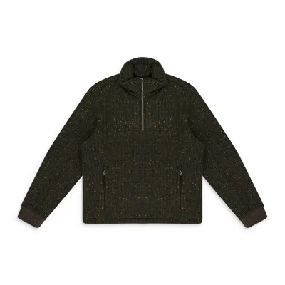 Aimé Leon Dore Green Half-zip Pullover Work Jacket In Gray