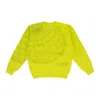 Aimé Leon Dore Green New Balance Geo Print Crewneck In Yellow