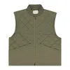Aimé Leon Dore Green Nylon Quilted Vest In Multi