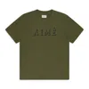 Aimé Leon Dore Green Shadow Logo T-shirt In Multi
