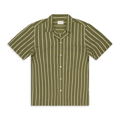 Aimé Leon Dore Striped Shirt In Green