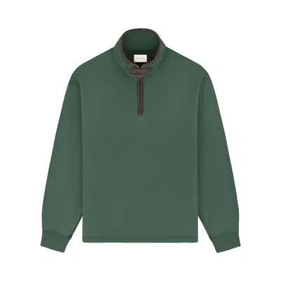 Pre-owned Aimé Leon Dore Heritage Quarter-zip Pullover 'jungle Green' | Men's Size L