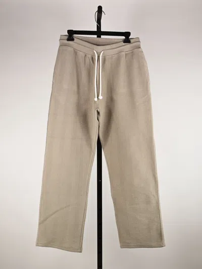 Pre-owned Aimé Leon Dore Herringbone Terry Uniform Sweatpants (m) In Laurel Oak