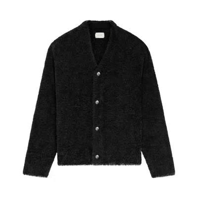 Pre-owned Aimé Leon Dore High Neck Cardigan 'jet Black' | Men's Size S