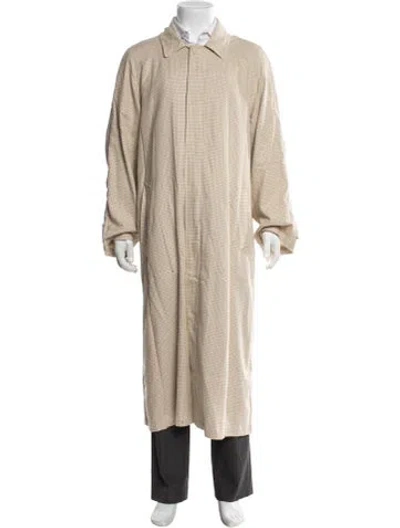 Pre-owned Aimé Leon Dore Houndstooth Print Coat In Neutrals