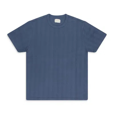 Aimé Leon Dore Indigo Drop Needle Uniform T-shirt In Blue