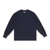 Aimé Leon Dore Indigo Garment Dyed Uniform Long-sleeve T-shirt In Blue