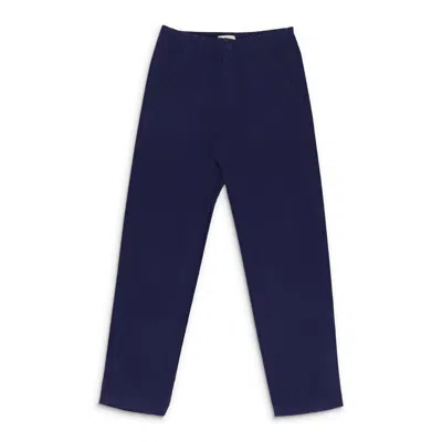 Aimé Leon Dore Indigo Garment Dyed Workwear Pants In Blue
