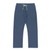 Aimé Leon Dore Indigo Herringbone Terry Sweatpants In Blue
