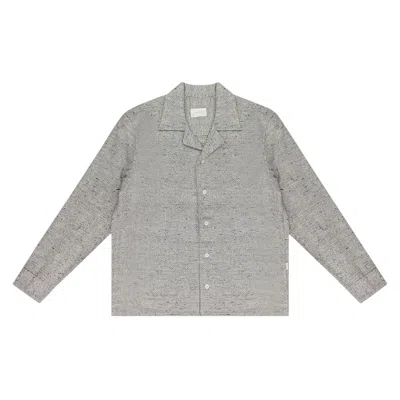 Pre-owned Aimé Leon Dore Jacquard Button Down Shirt 'grey' | Men's Size S In Gray