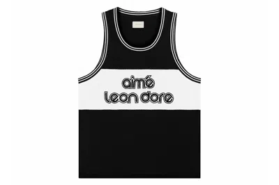 Pre-owned Aimé Leon Dore Aime Leon Dore Knit Basketball Jersey Black