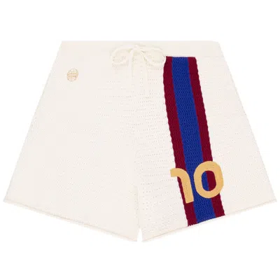 Pre-owned Aimé Leon Dore Knit Soccer Short 'pristine' In Cream
