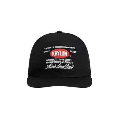 Pre-owned Aimé Leon Dore Krylon Label Hat 'jet Black' | Men's Size Onesize