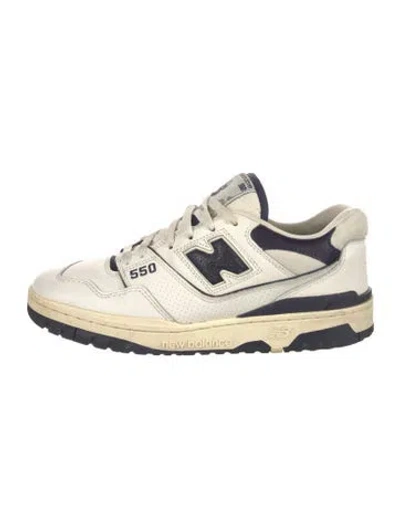 Pre-owned Aimé Leon Dore Leather Athletic Sneakers In Green/neutrals