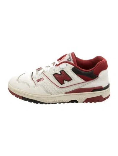 Pre-owned Aimé Leon Dore Leather Colorblock Pattern Athletic Sneakers In Red