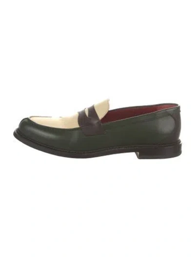 Pre-owned Aimé Leon Dore Leather Loafers In Green