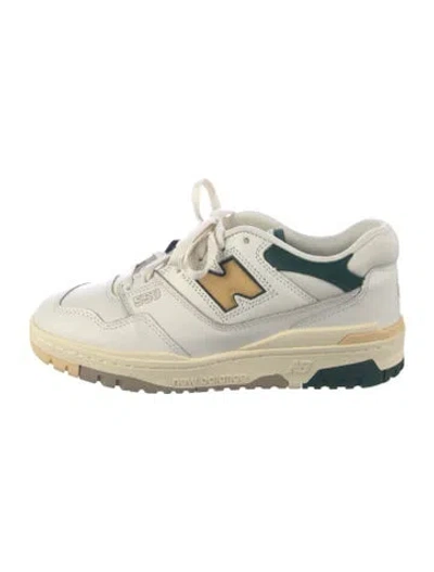 Pre-owned Aimé Leon Dore Leather Sneakers In White