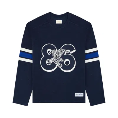 Pre-owned Aimé Leon Dore Legacy Slub Football Jersey 'navy Blazer' | Blue | Men's Size S