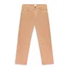 Aimé Leon Dore Light Pink Garment Dyed 5-pocket Denim In Gold