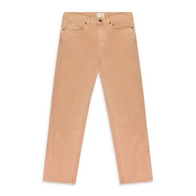 Aimé Leon Dore Light Pink Garment Dyed 5-pocket Denim In Gold